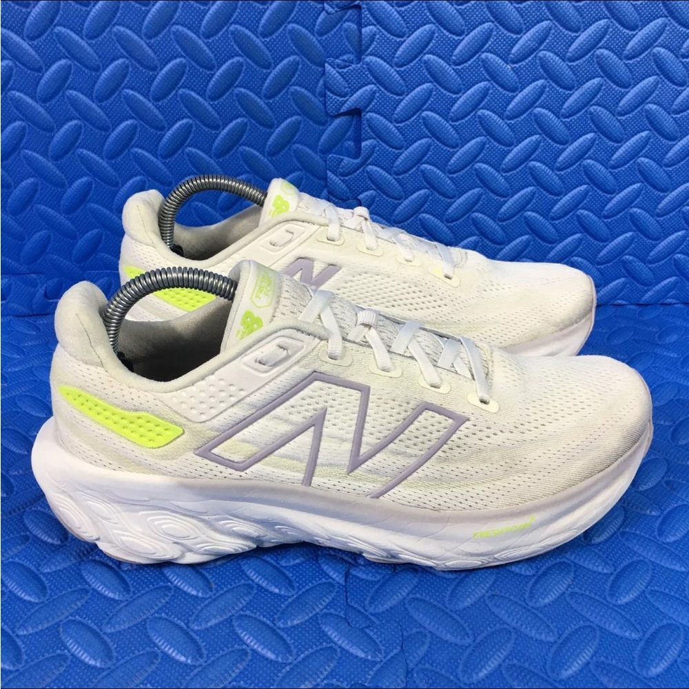New Balance Fresh Foam X 1080 Womens Running Shoes White Athletic Sneaker 9.5B